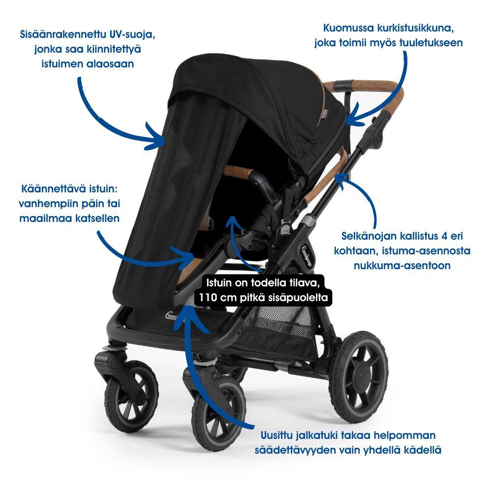 Emmaljunga Sento Ratasistuin Ergo+ - Outdoor Navy