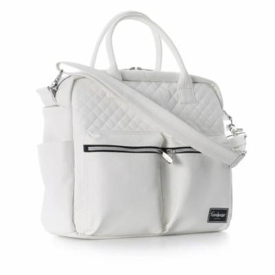 Emmaljunga Hoitolaukku Lux - White Leath.