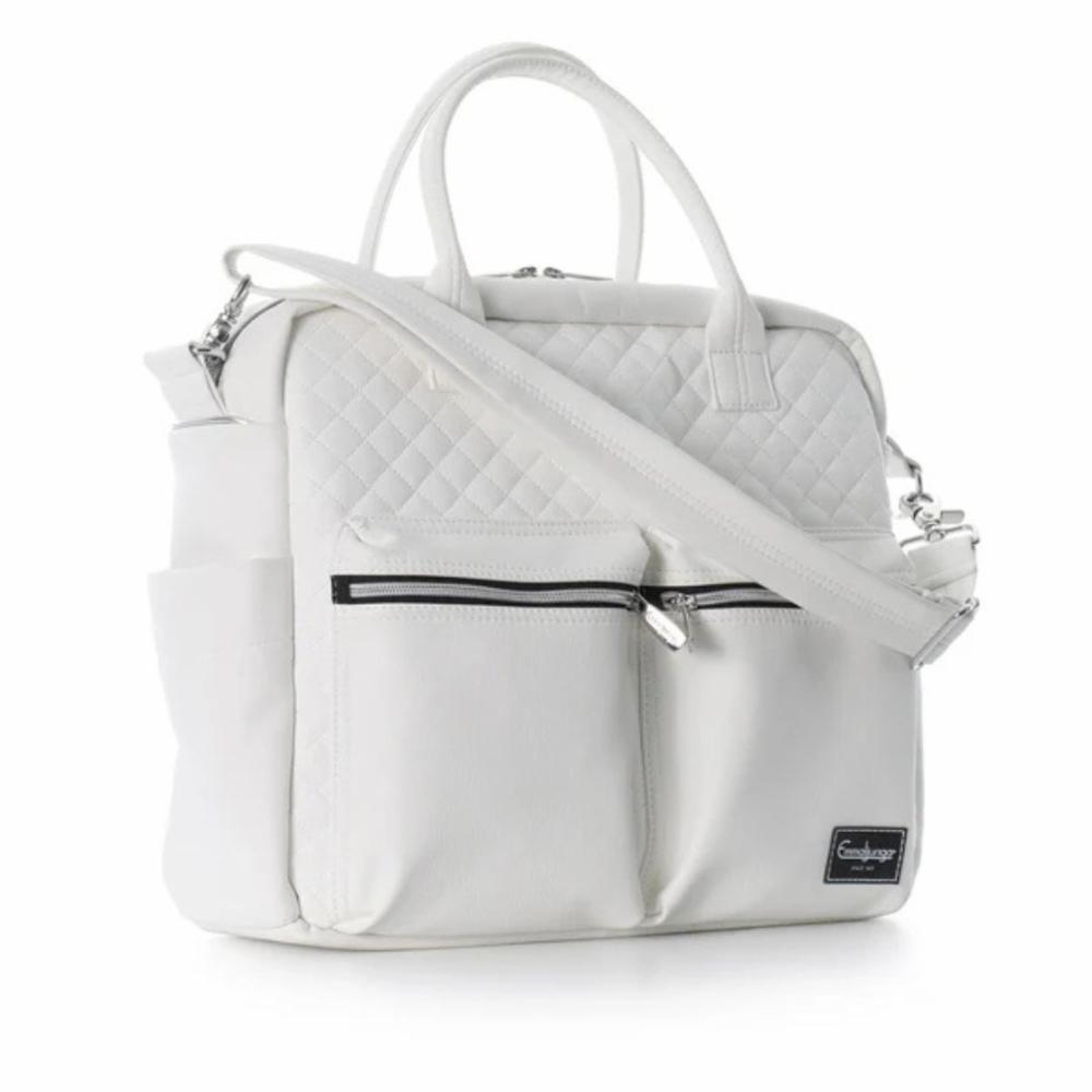 Emmaljunga Hoitolaukku Lux - White Leath.