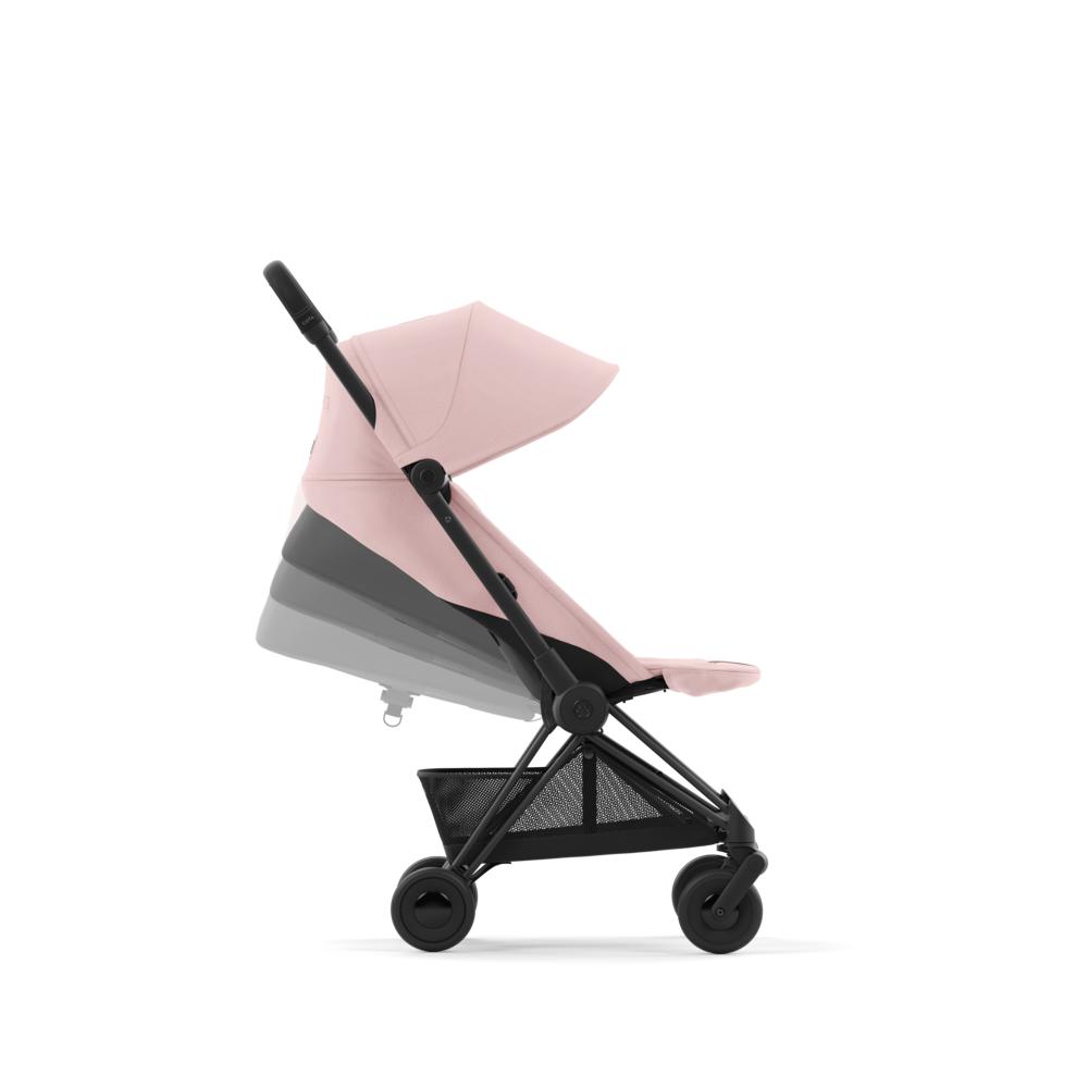 Cybex Coya Matkarattaat - Matt Black/Peach Pink