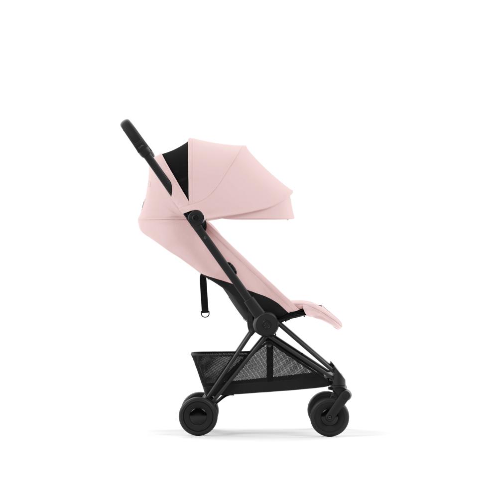 Cybex Coya Matkarattaat - Matt Black/Peach Pink