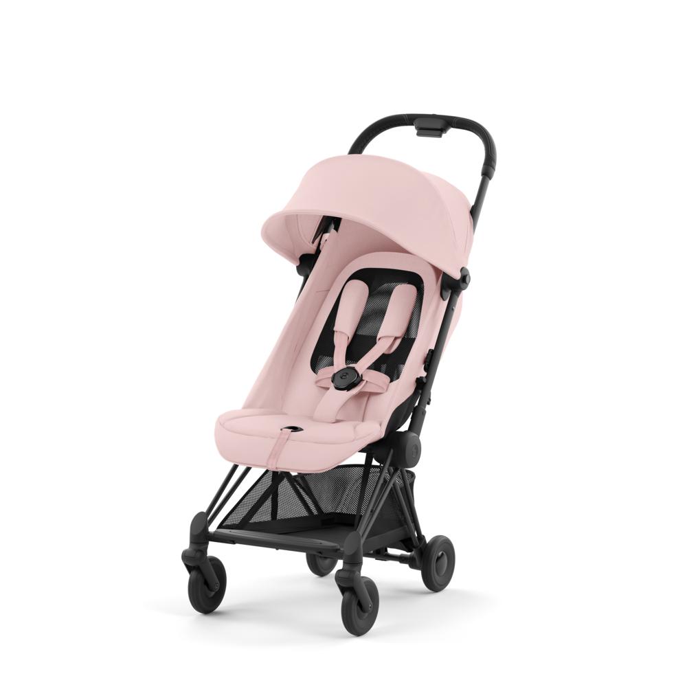 Cybex Coya Matkarattaat - Matt Black/Peach Pink