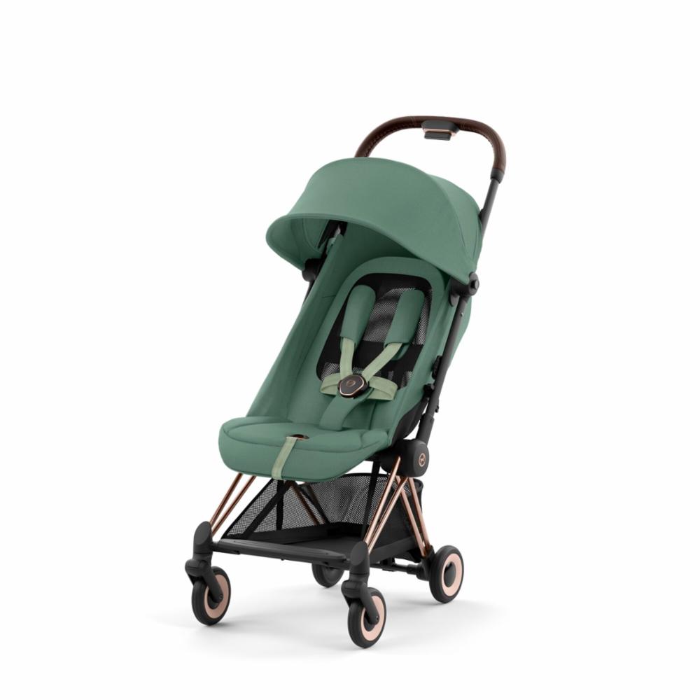 Cybex Coya Matkarattaat - Rosegold/Leaf Green