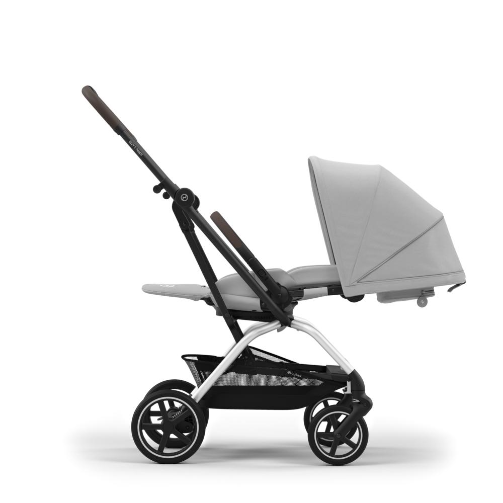 Cybex Eezy S Twist Plus 2 Matkarattaat - Silver/Fog Grey