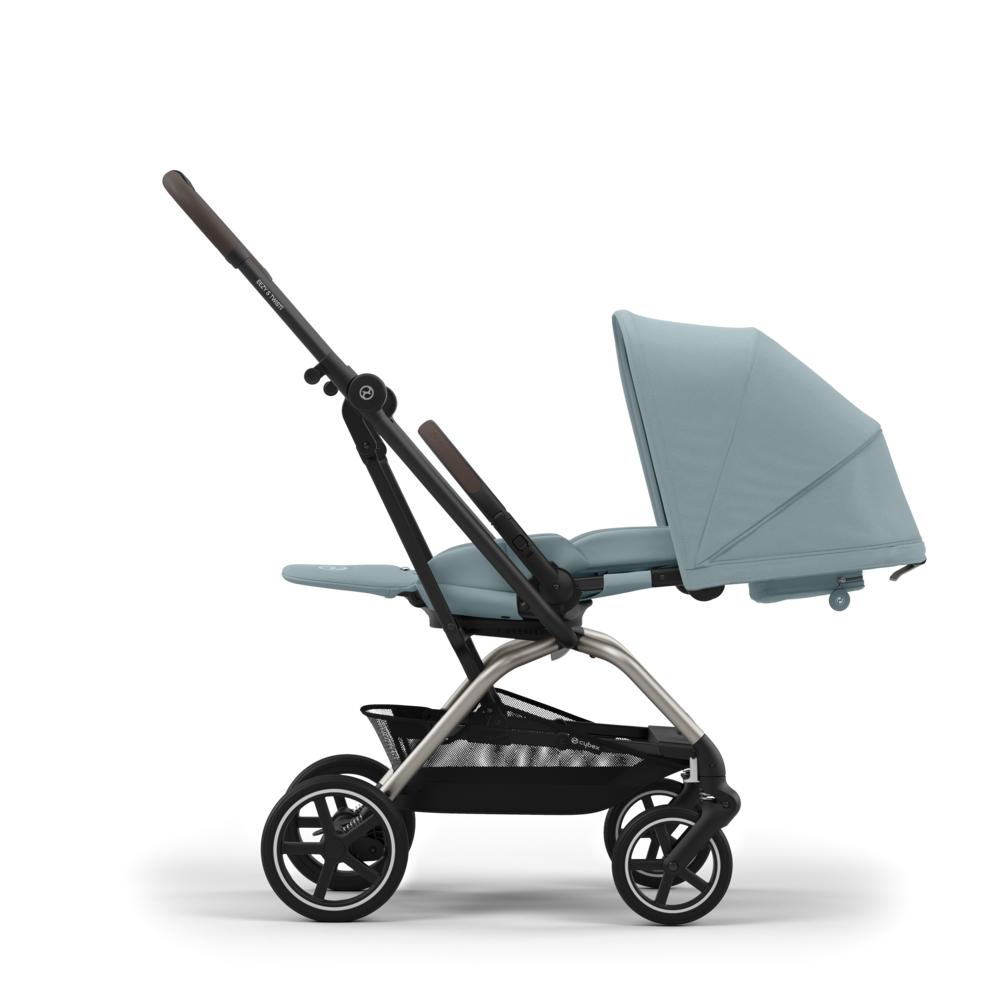 Cybex Eezy S Twist Plus 2 Matkarattaat - Taupe/Stormy Blue