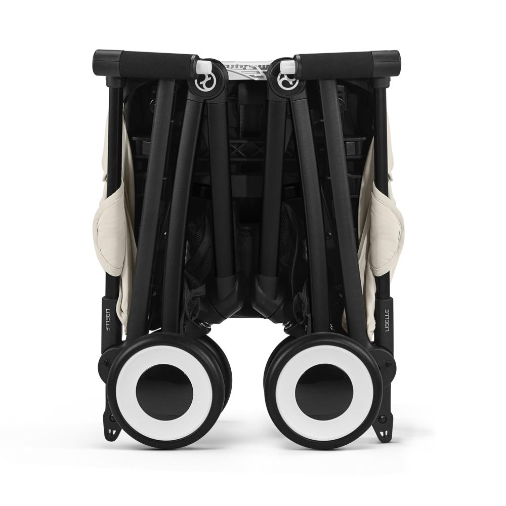 Cybex Libelle Matkarattaat - Black/Canvas White