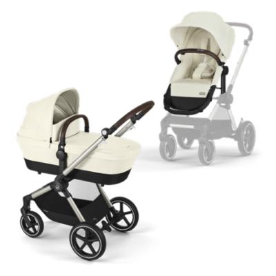 Cybex EOS Lux 2in1 Stroller - Taupe/Sheashell Beige