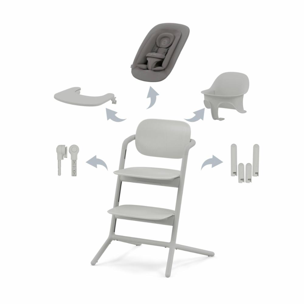 Cybex LEMO 4in1 Syöttötuoli - Suede Grey