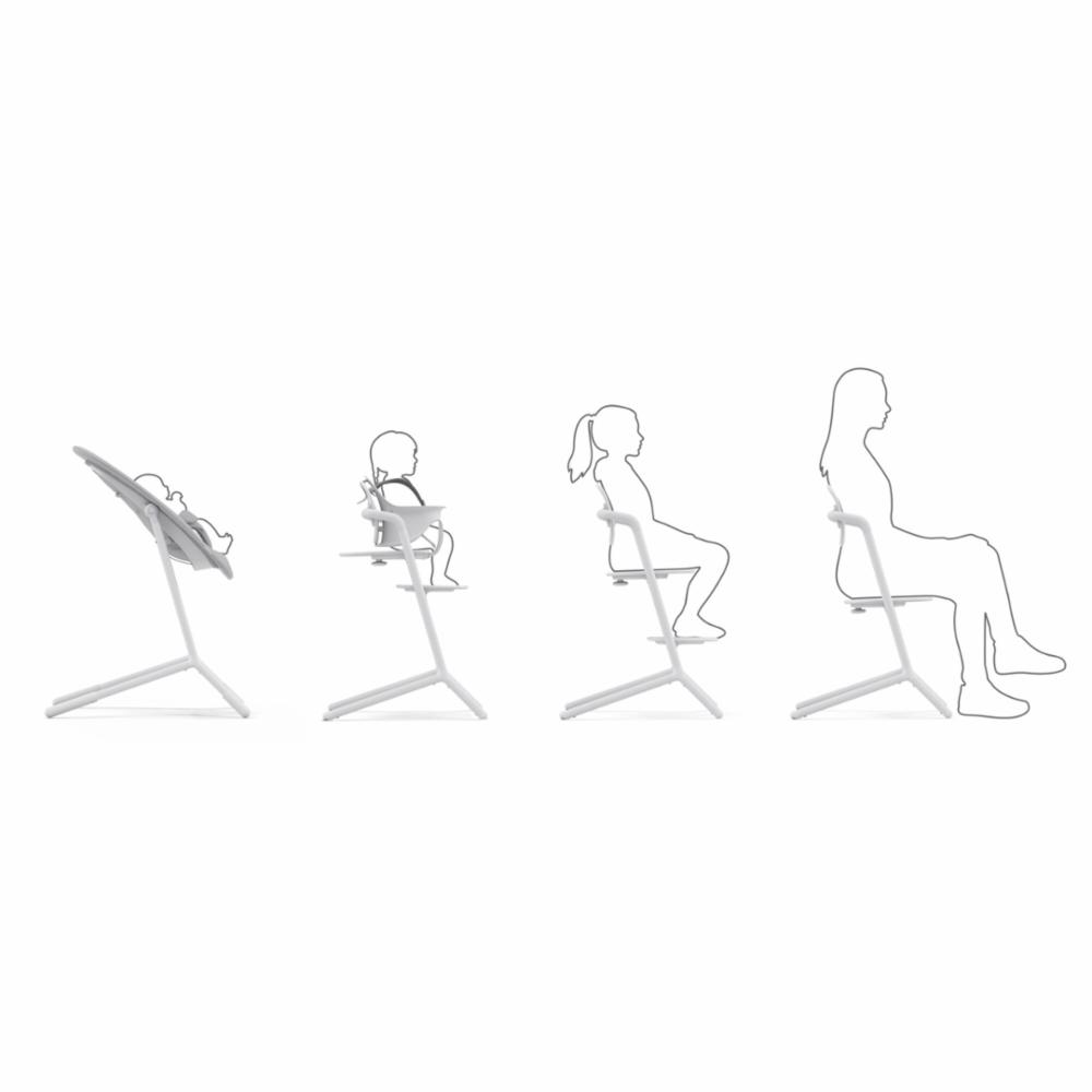 Cybex LEMO 4in1 Syöttötuoli - All White