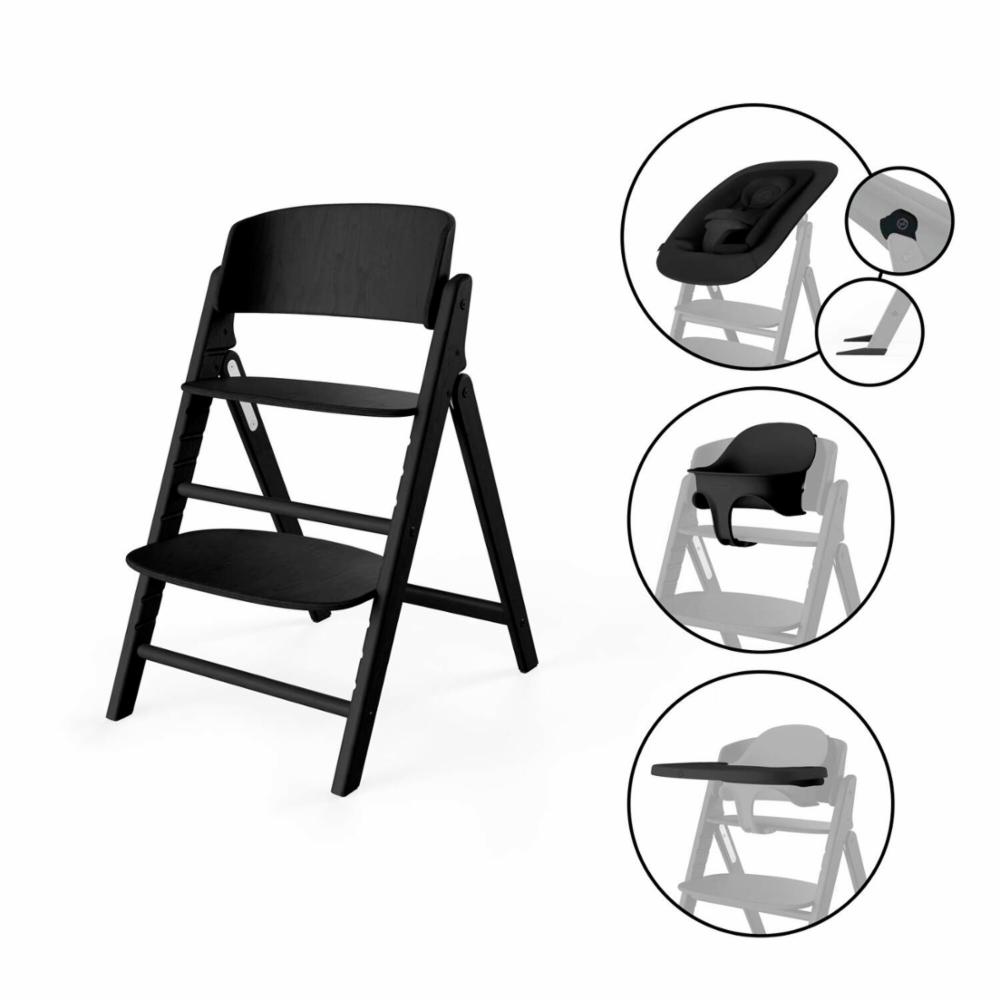 Cybex Click&Fold 4in1 syöttötuoli - Stunning Black