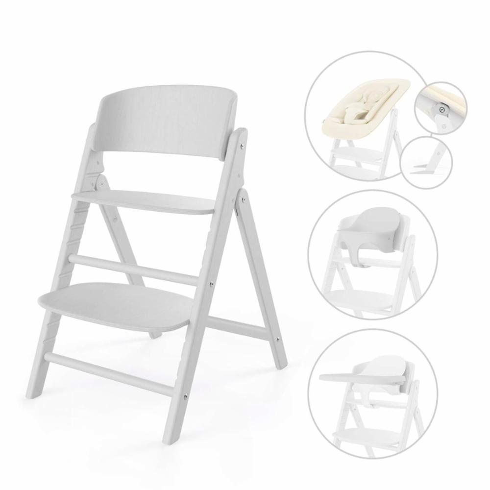 Cybex Click&Fold 4in1 syöttötuoli - All White