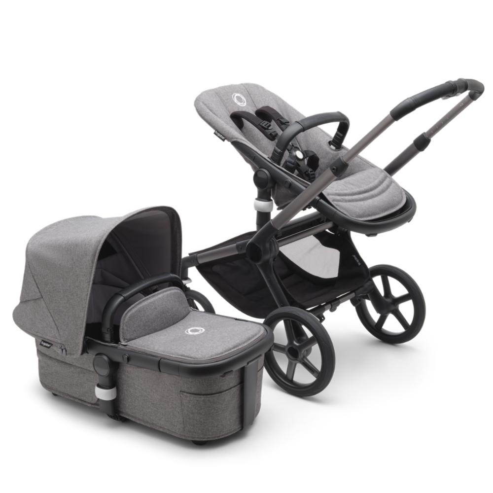 Bugaboo Fox 5 Complete Yhdistelmävaunut - Graphite/Grey Melange