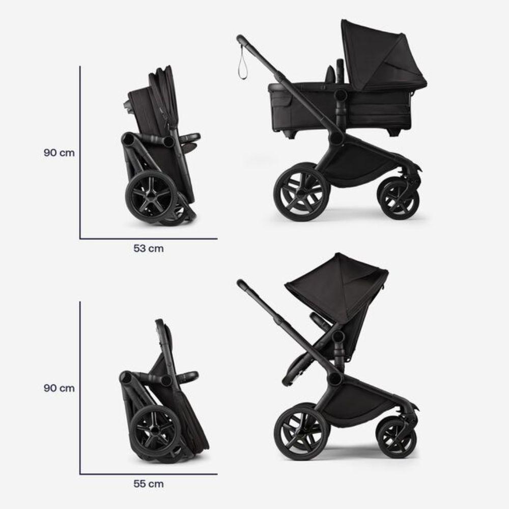 Bugaboo Fox 5 Complete Yhdistelmävaunut - Black Moonlight Limited