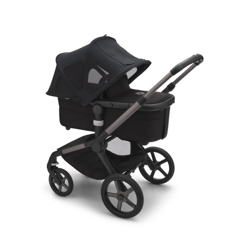 Bugaboo Fox 5/Cameleon 3/Lynx Breezy Sun Canopy - Midnight Black