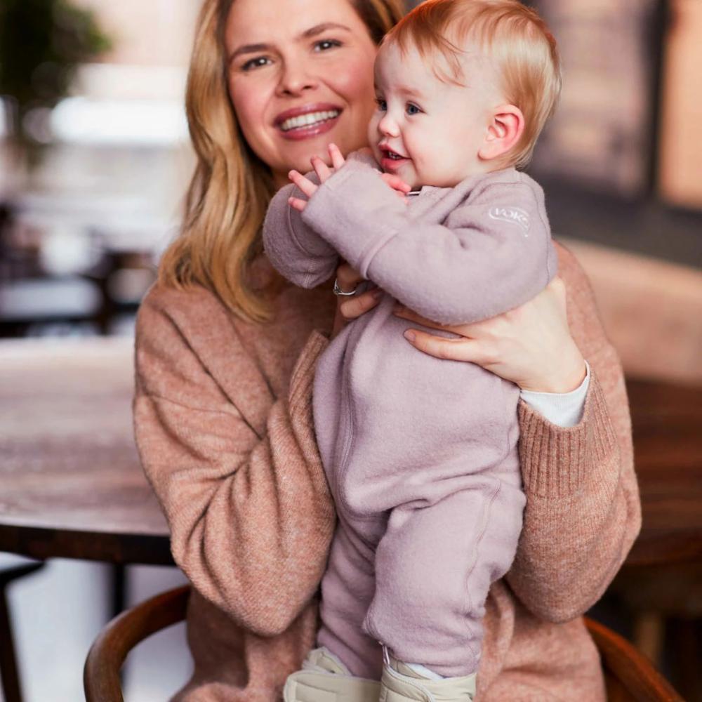 Voksi Merinovilla Haalari - Soft Grape - Koko 50-56