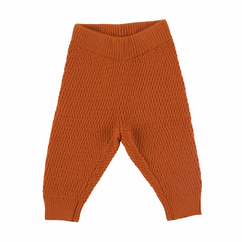Voksi Honeycomb Villahousut - Warm Orange - koko 74-80