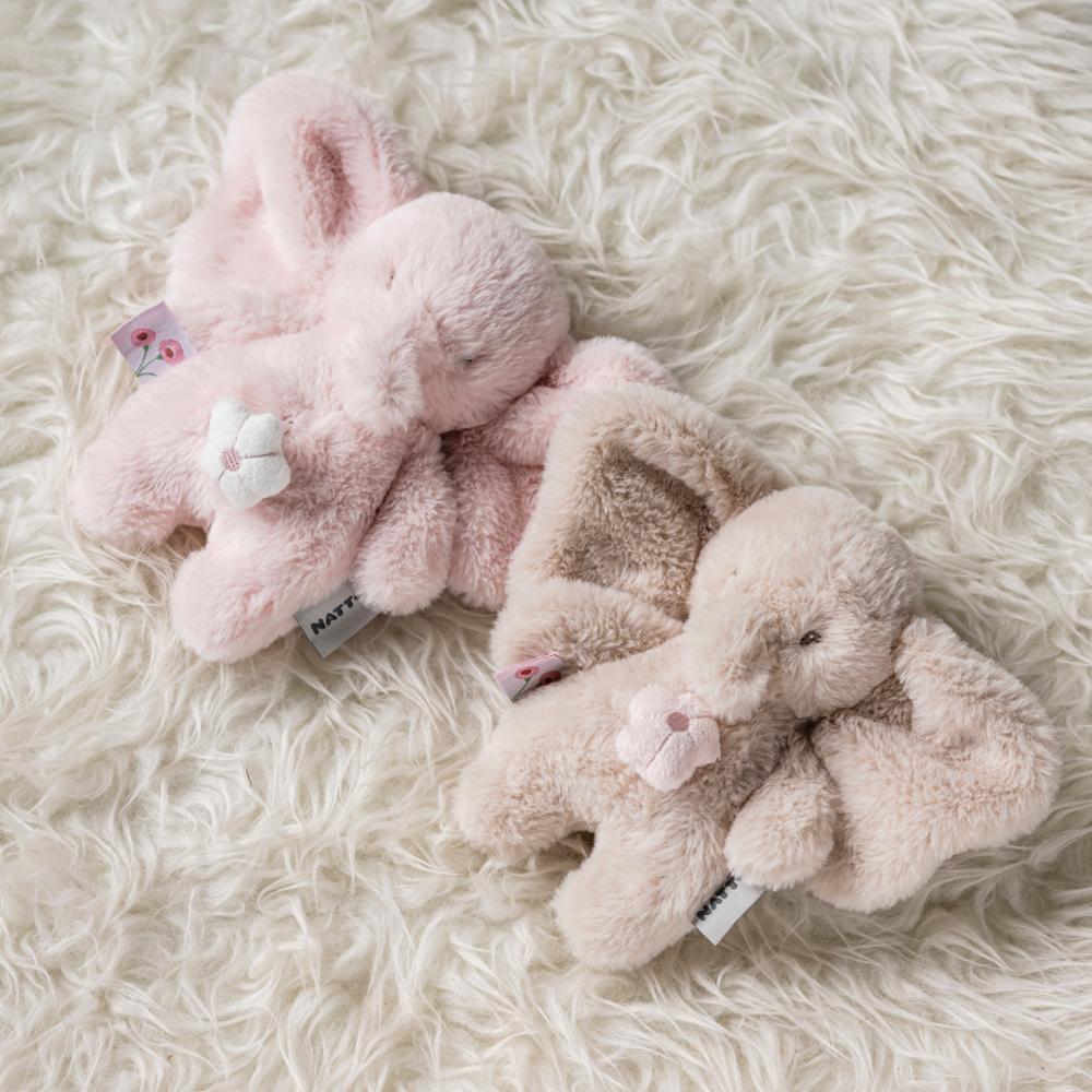 Nattou Soittorasia renkaalla - Fanfan norsu pink