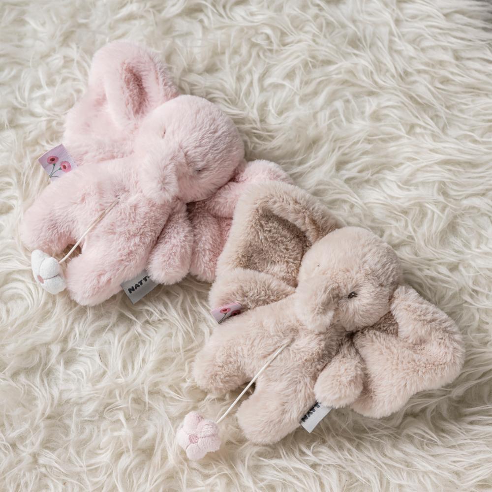 Nattou Soittorasia renkaalla - Fanfan norsu pink