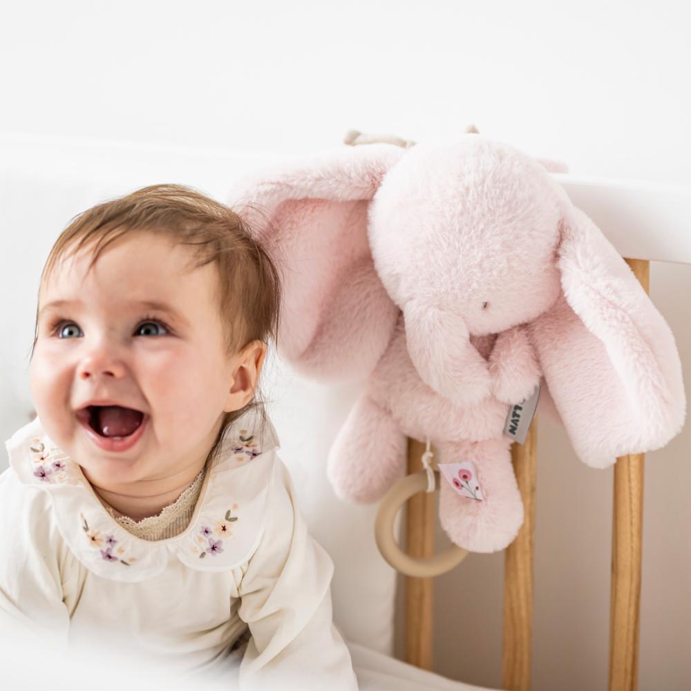 Nattou Soittorasia renkaalla - Fanfan norsu pink