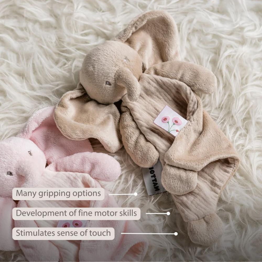 Nattou FanFan Uniriepu – Doudou norsu, beige