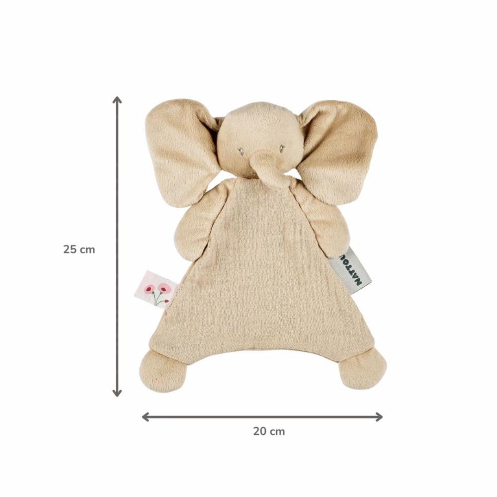 Nattou FanFan Uniriepu – Doudou norsu, beige