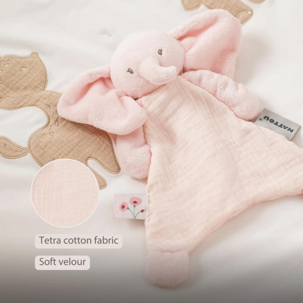 Nattou FanFan Uniriepu – Doudou norsu, vaaleanpunainen