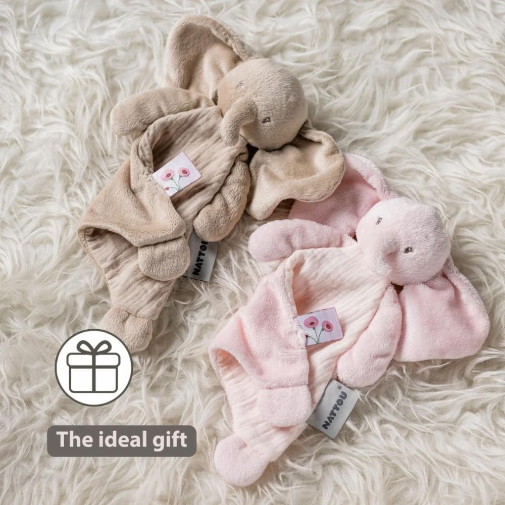 Nattou FanFan Uniriepu – Doudou norsu, vaaleanpunainen