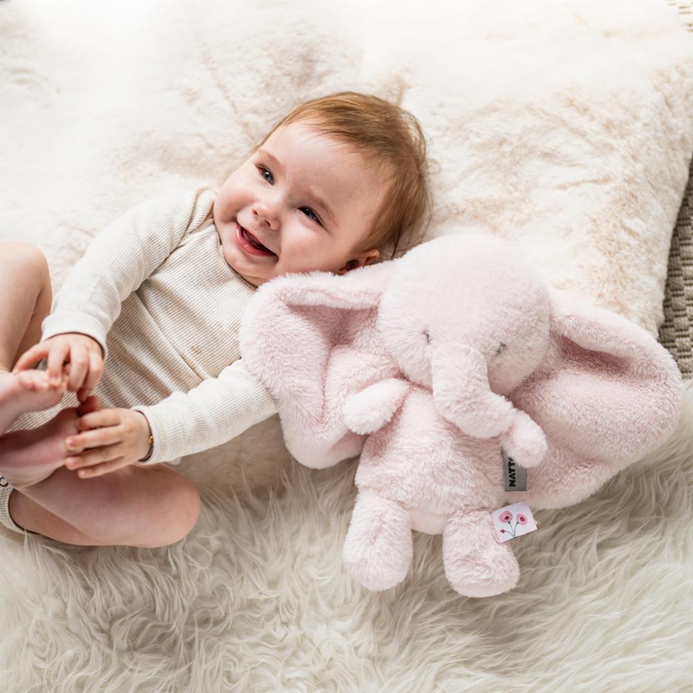 Nattou Pehmolelu - Fanfan norsu pink