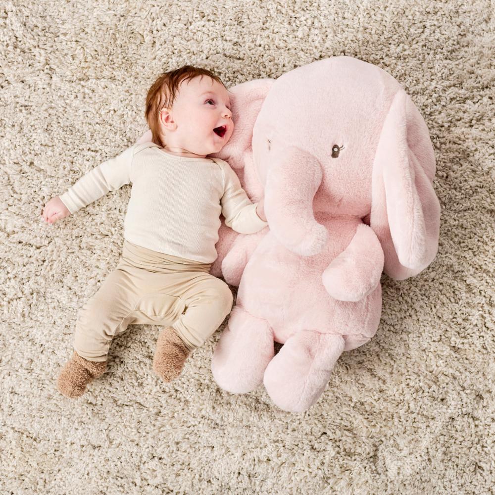 Nattou Iso Pehmolelu 60 cm - Fanfan norsu pink