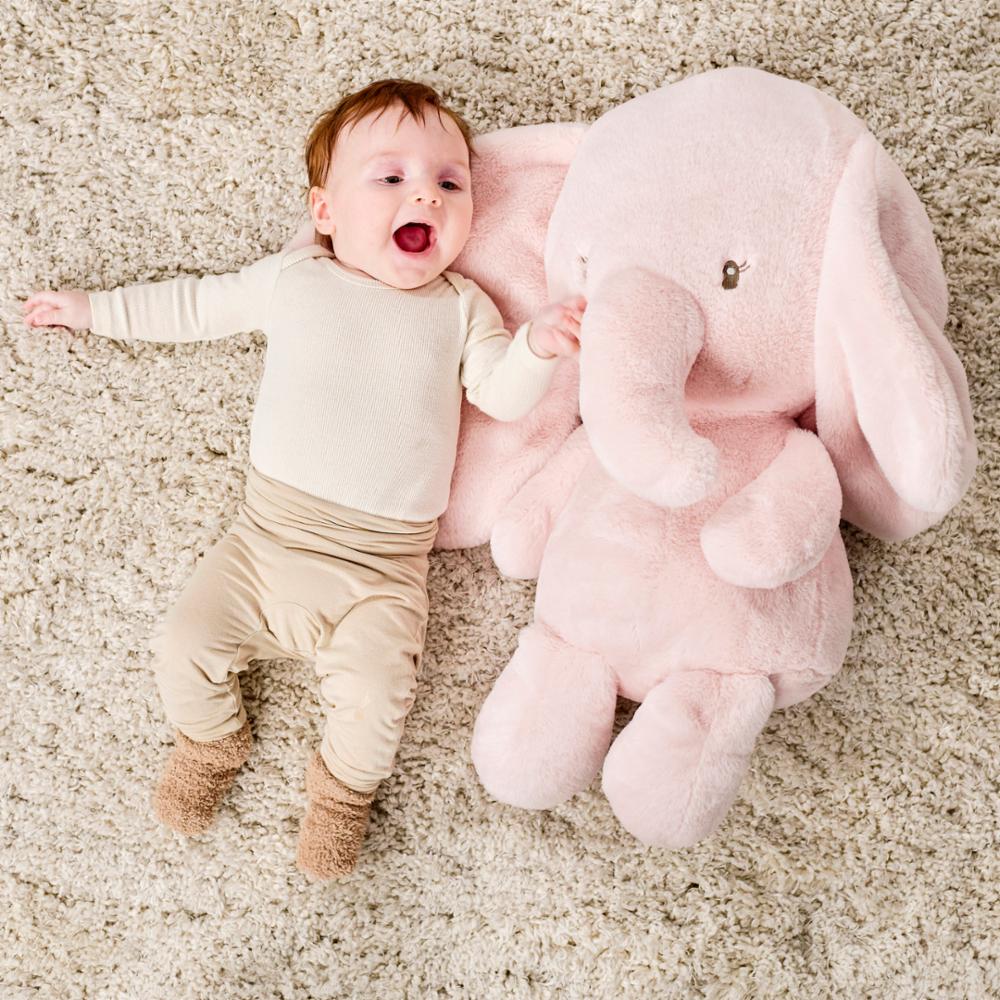 Nattou Iso Pehmolelu 60 cm - Fanfan norsu pink