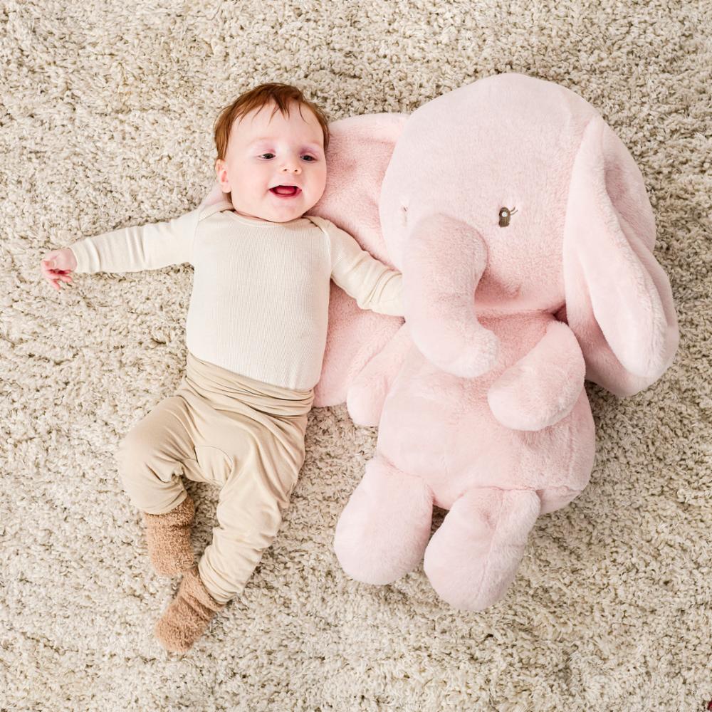 Nattou Iso Pehmolelu 60 cm - Fanfan norsu pink