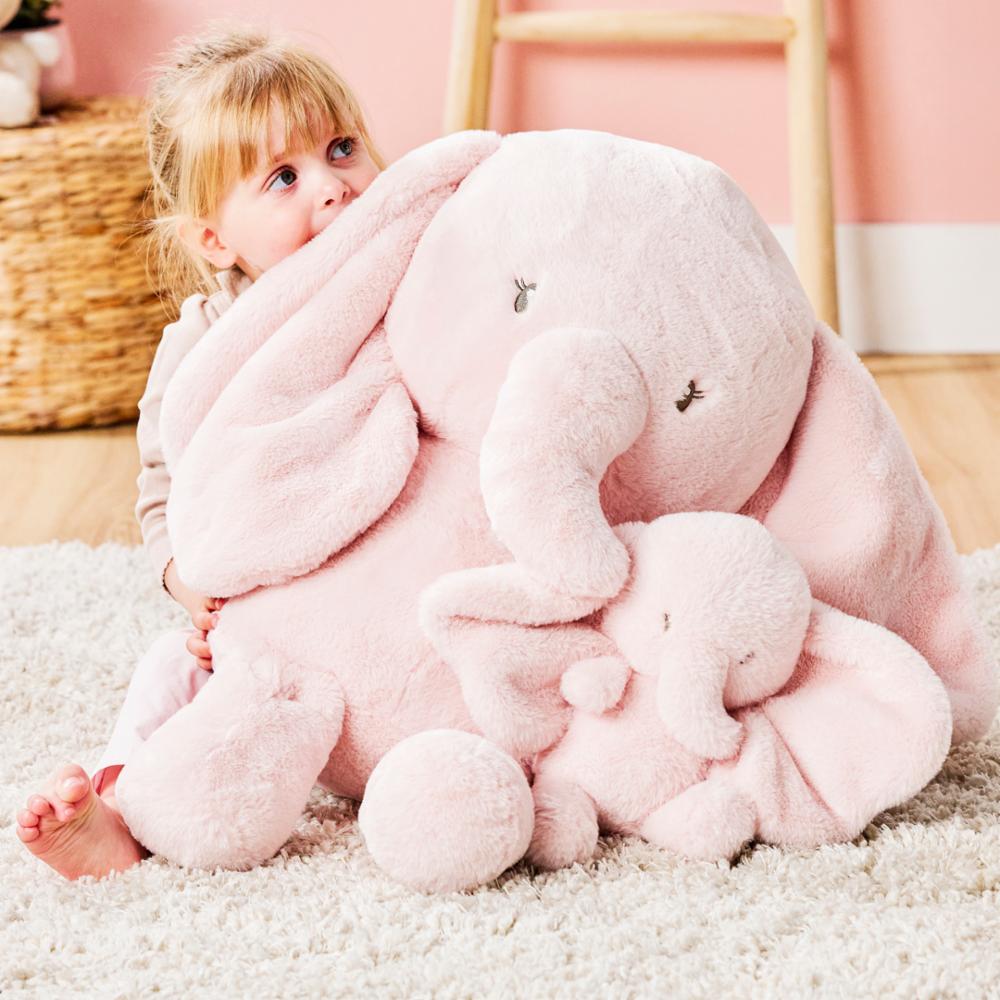 Nattou Iso Pehmolelu 60 cm - Fanfan norsu pink