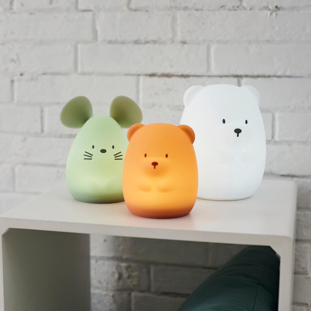 Nattou Yövalo Silikoninen - Bear White 16 cm