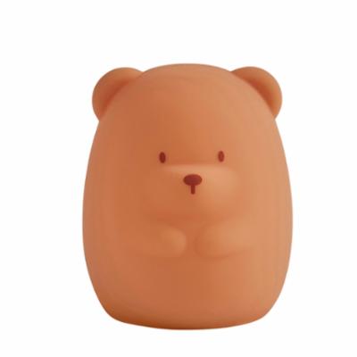 Nattou Yövalo Silikoninen - Bear Caramel 12 cm