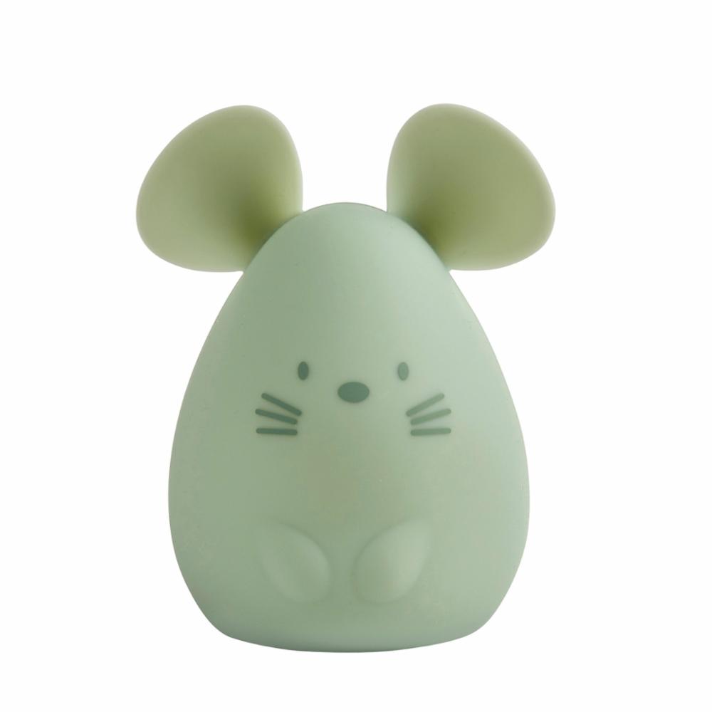 Nattou Yövalo Silikoninen - Mouse Green 12 cm