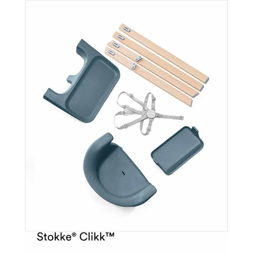 Stokke Clikk Syöttötuoli -  Fjord Blue