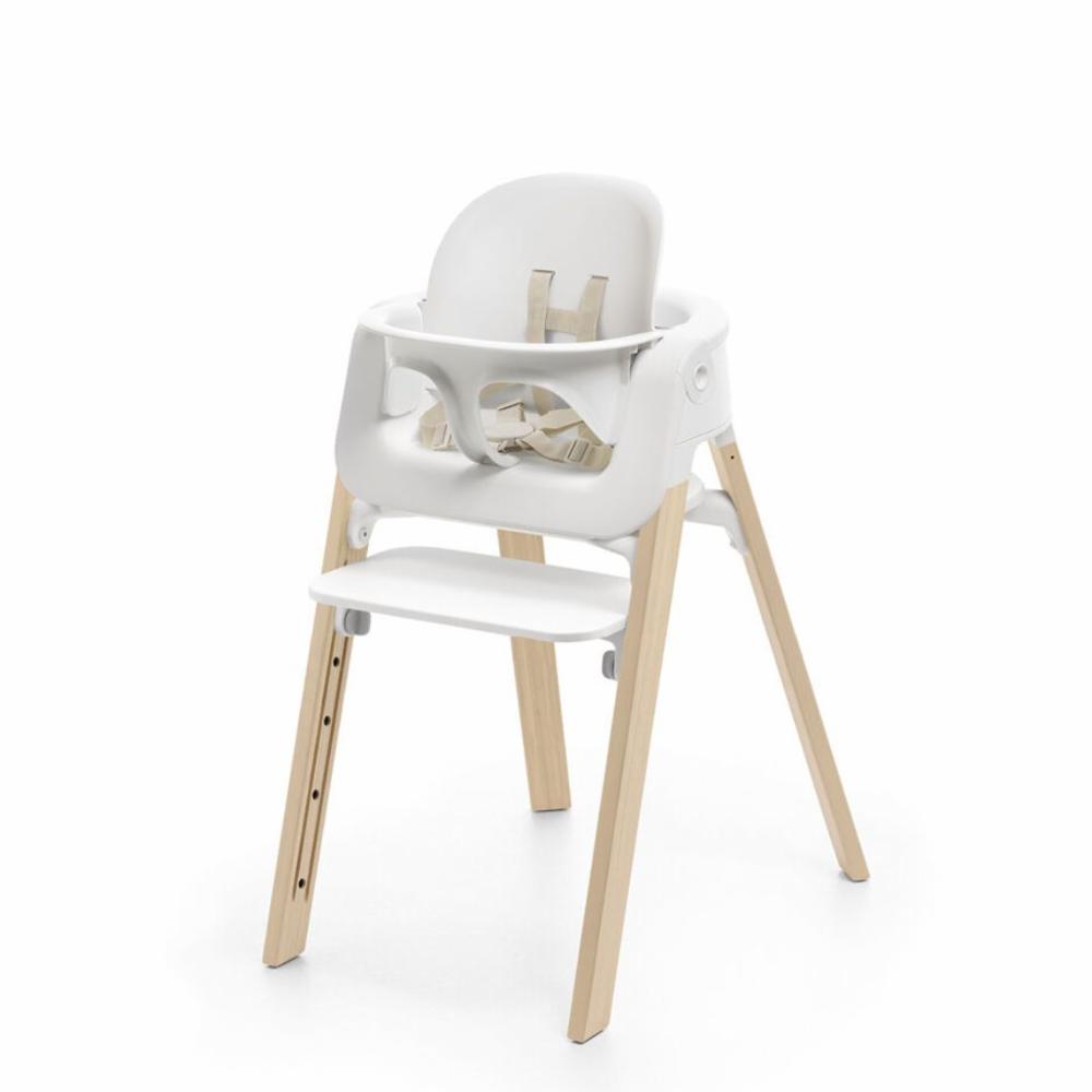Stokke Steps Syöttötuoli - White/Natural