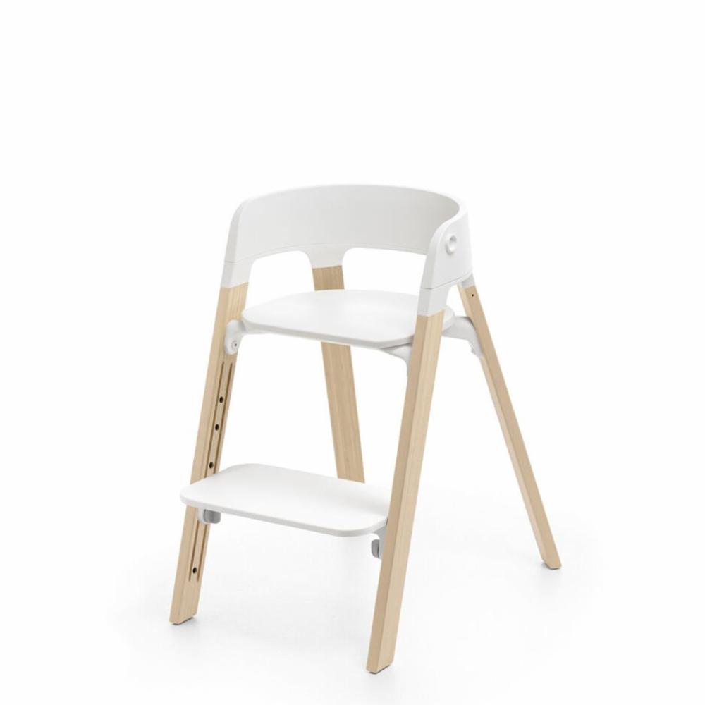 Stokke Steps Syöttötuoli - White/Natural