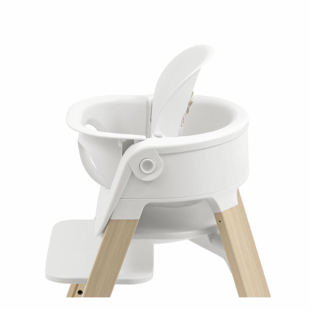 Stokke Steps Syöttötuoli - White/Natural