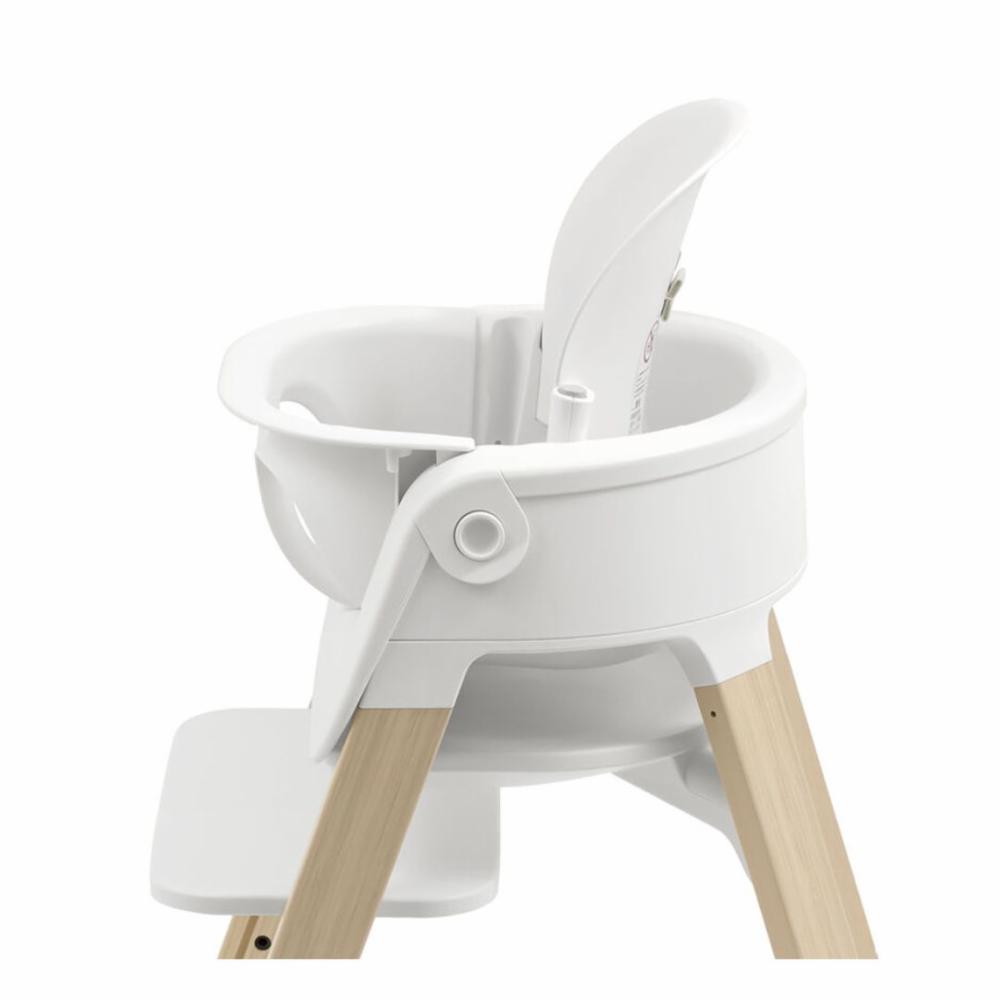 Stokke Steps Syöttötuoli - White/Natural