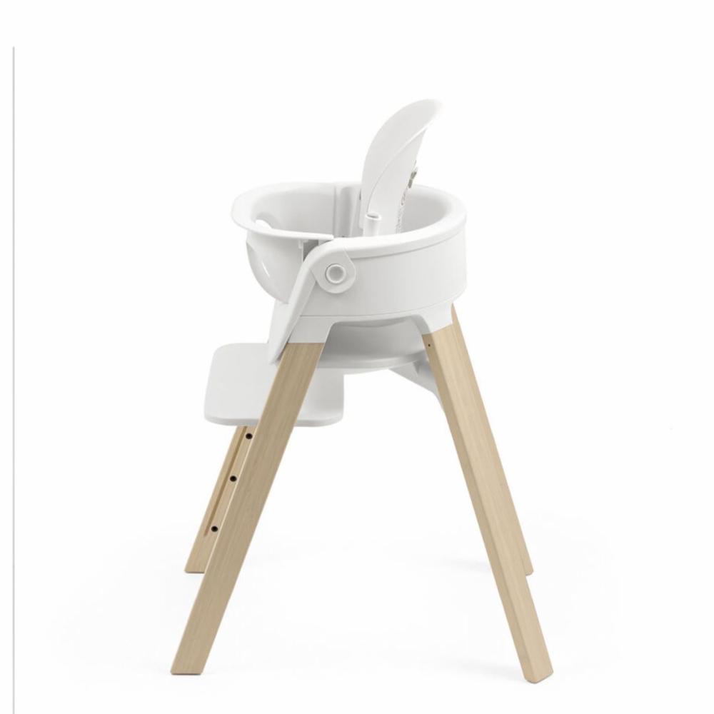 Stokke Steps Syöttötuoli - White/Natural