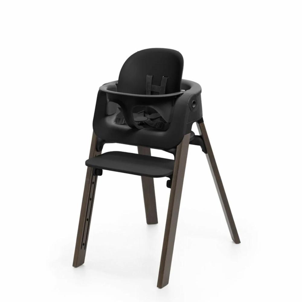 Stokke Steps Syöttötuoli - Black/Warm Brown