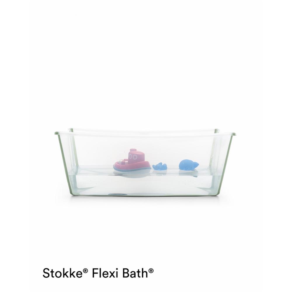 Stokke Flexi Bath XL Kylpyamme - Transparent Green