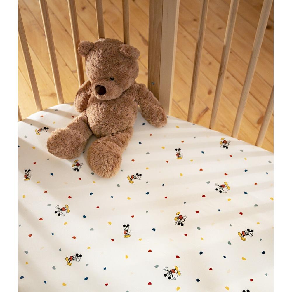 Stokke Sleepi Fitted Sheet Oval V3 - Mickey Celebration