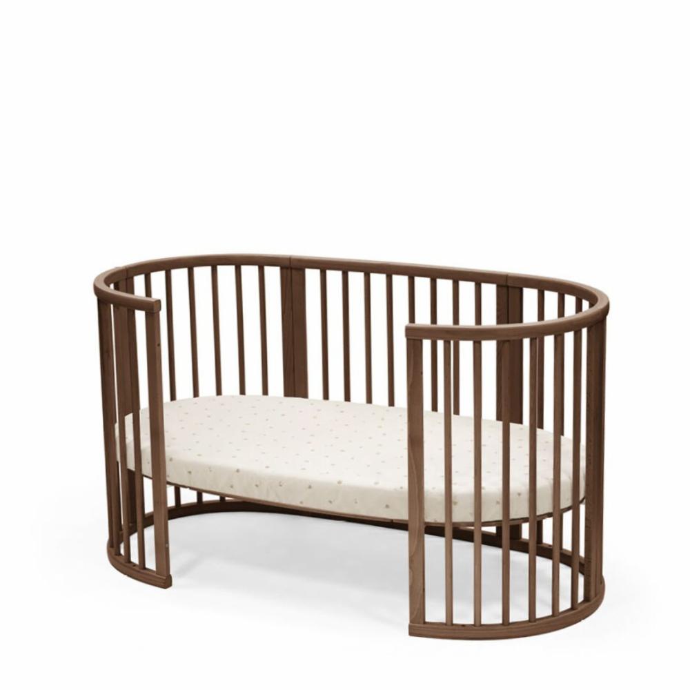 Stokke Sleepi Fitted Sheet Oval V3 - Flower Ecru