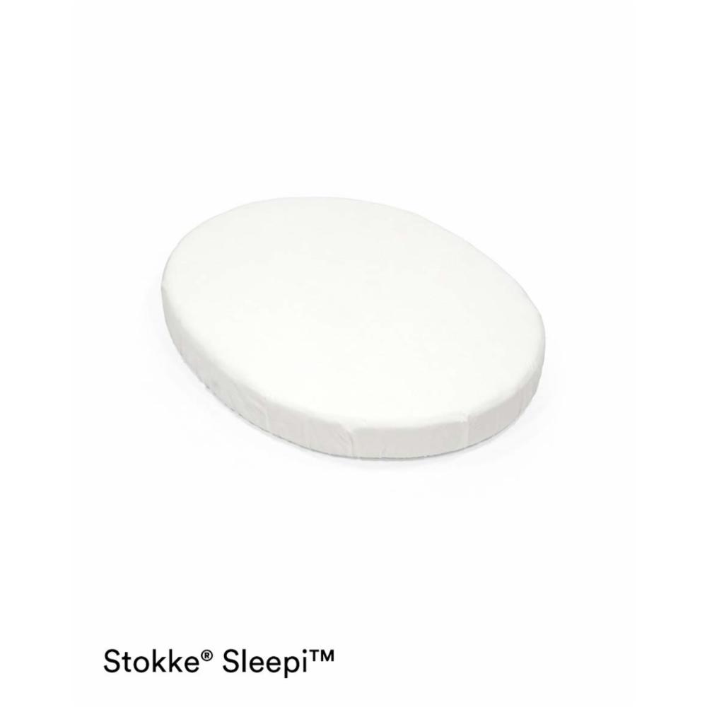 Stokke Sleepi Mini Lakana V3/V2 Muotoonommeltu - Valkoinen
