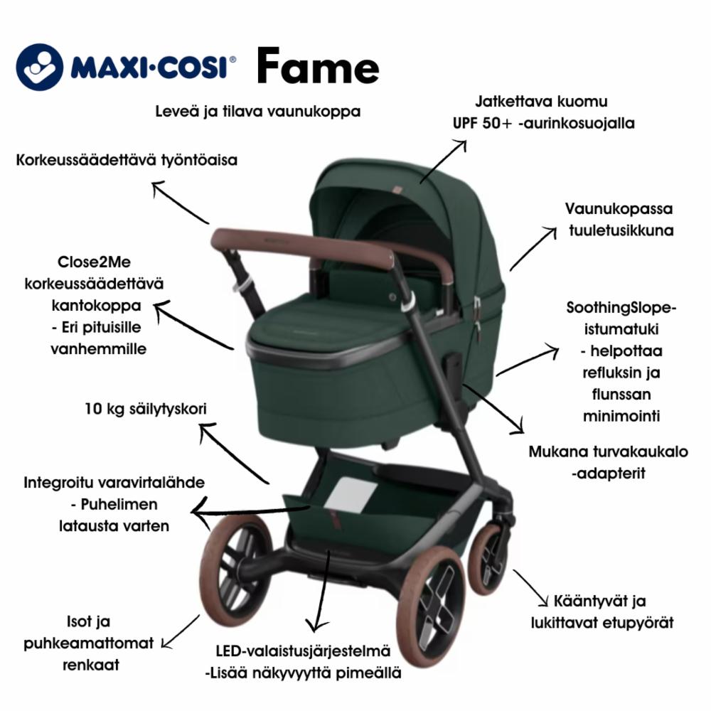 Maxi-Cosi Fame Yhdistelmävaunut - Twillic Green