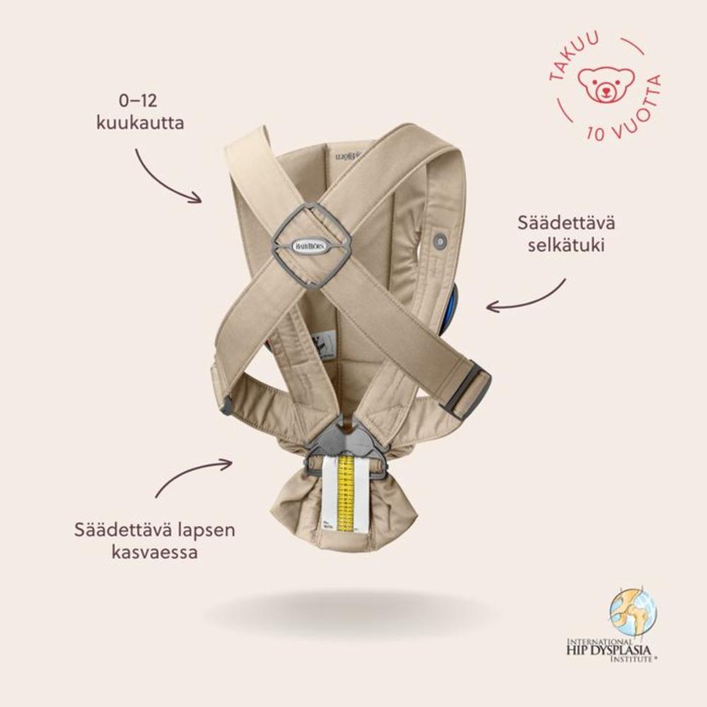 Baby Björn Kantoreppu Mini woven - Beige