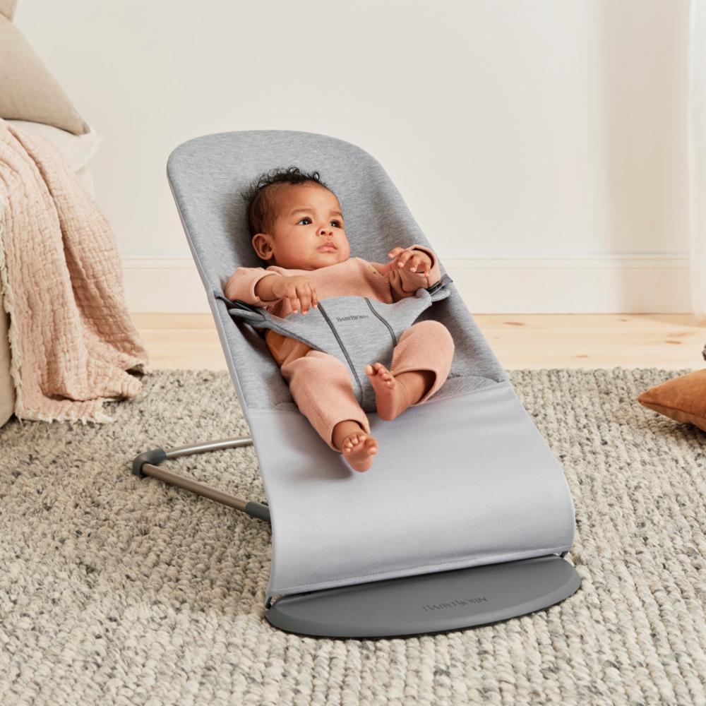 Baby Björn Babysitteri Bliss - Light Grey 3D Jersey