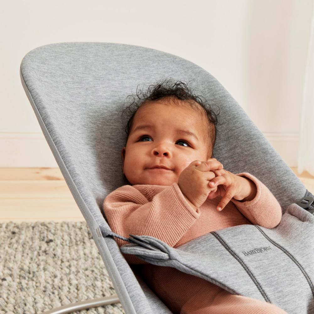 Baby Björn Babysitteri Bliss - Light Grey 3D Jersey